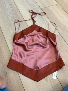 Reformation Jillian Silk Top